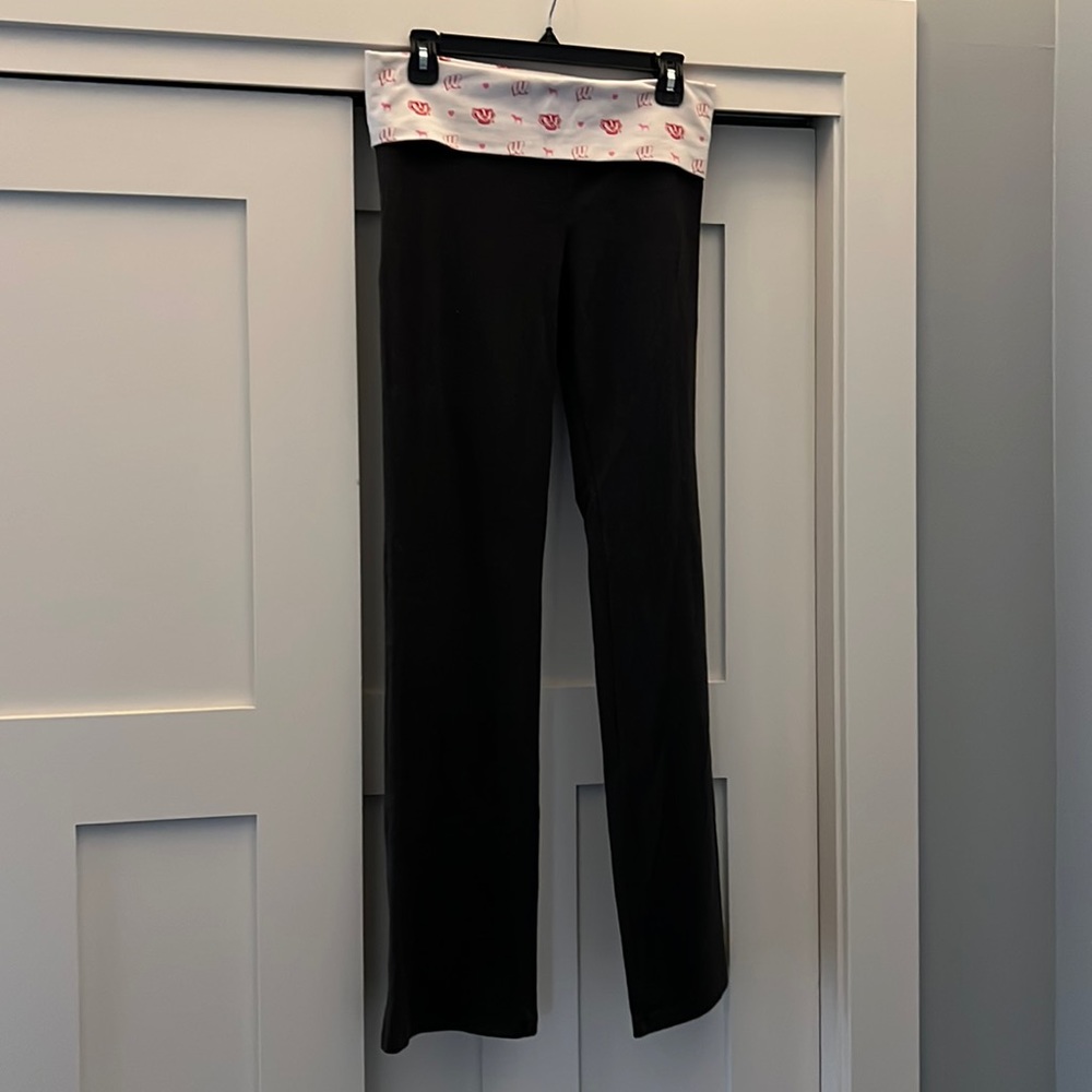 Grey Wisconsin Badger flared leggings/yoga pants